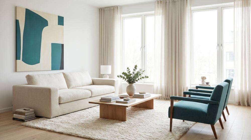 Bright modern home interior