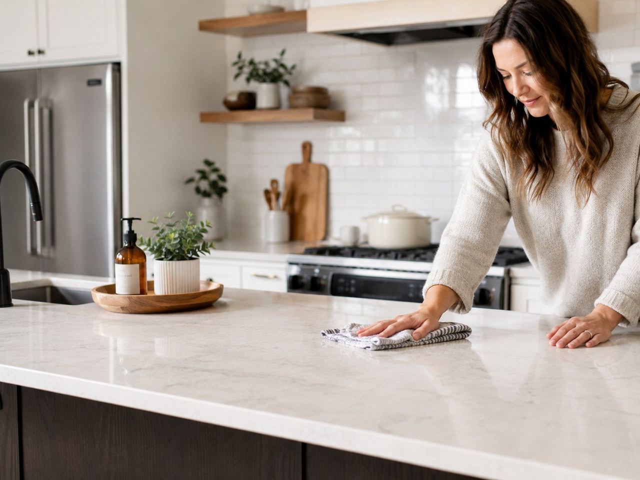 Featured image for the article: Kitchen counter organization