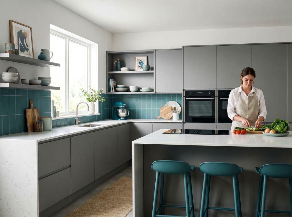 Kitchen sink storage and cleaning supplies