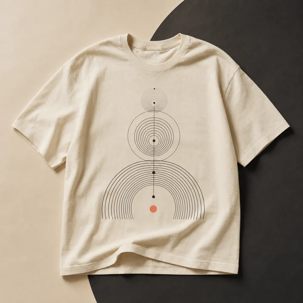 Quiet Rituals T-shirt concept mockup